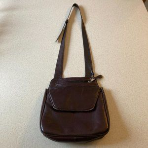 Brown Leather Bag Vintage by Daviny Made in Columbia